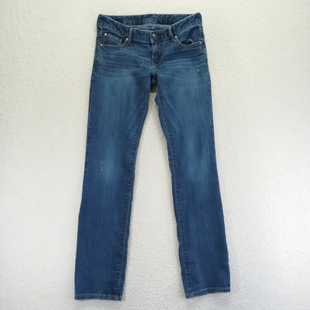 Express Jeans Womens 2r Medium Wash Slim Leg Denim Blue Stretch Pants 508510